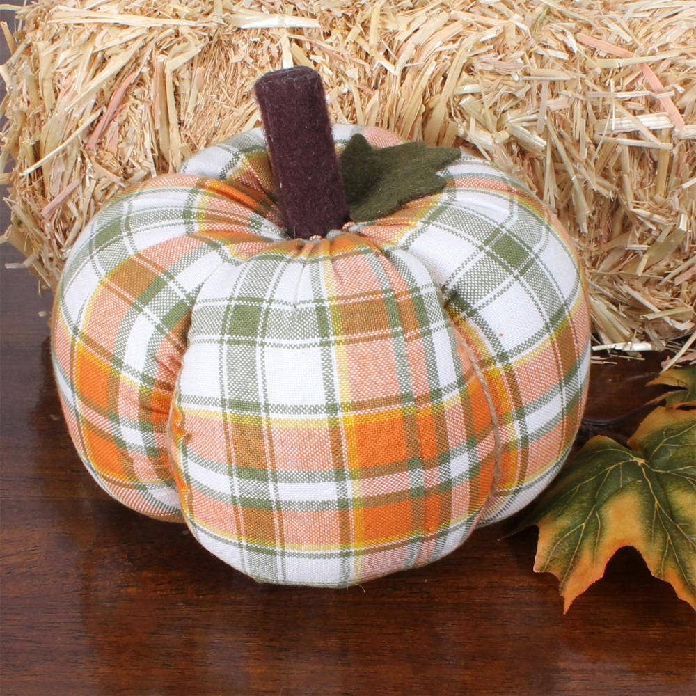 Fall Harvest Plaid Pumpkin 6x4 ON810539