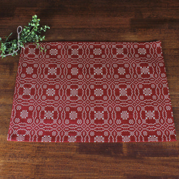 Lover's Knot  Barn Red Placemat PM130017 - Interiors by Elizabeth