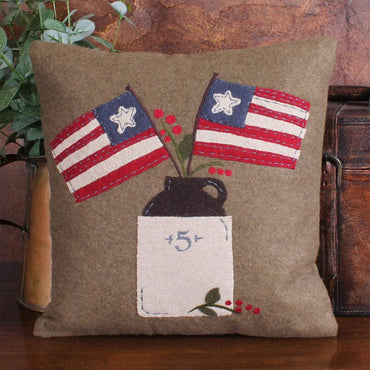 Flag Day Wool Felt Pillow PL620345