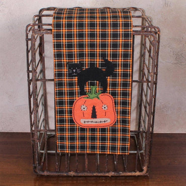 Black Cat Pumpkin Towel  Set of 2 ET842511