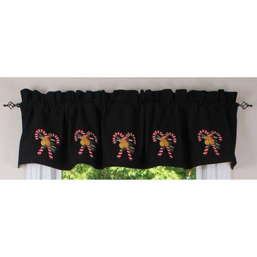 Candy Canes Valance 60X15.5 V6220008
