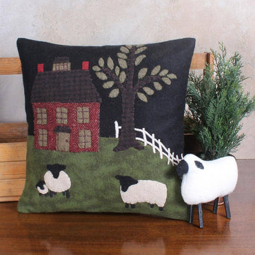 Green Pastures Wool Felt Pillow PL425025