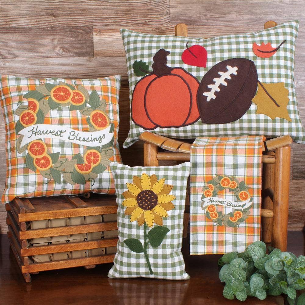 Fall Harvest Wreath Towel  Set of 2 ET810539