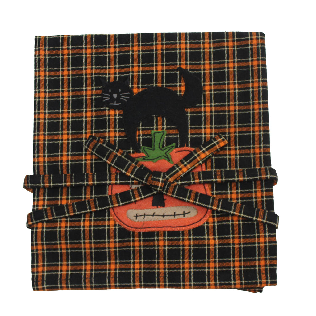 Black Cat Pumpkin Half Apron AH824511