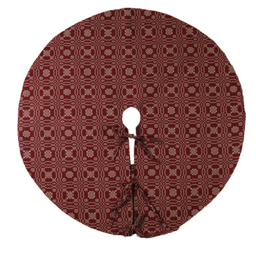 Lover's Knot  Barn Red Tree skirt 36 In - Home Collections by Raghu
