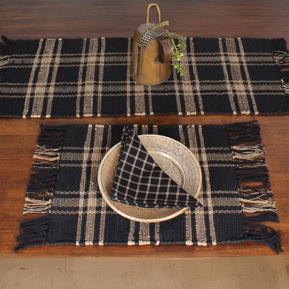 Black and Tan Chindi Runner TR235011