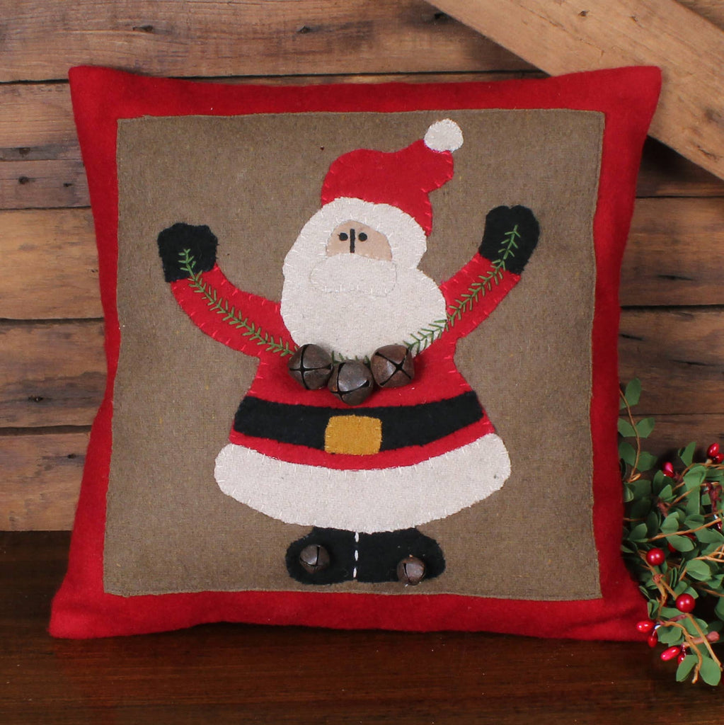 Ol' Saint Nick Wool Pillow 14 In PLGP1016