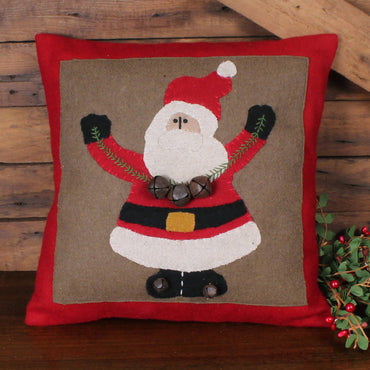 Ol' Saint Nick Wool Pillow 14 In PLGP1016