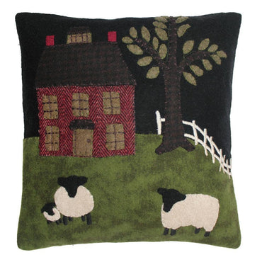 Green Pastures Wool Felt Pillow PL425025