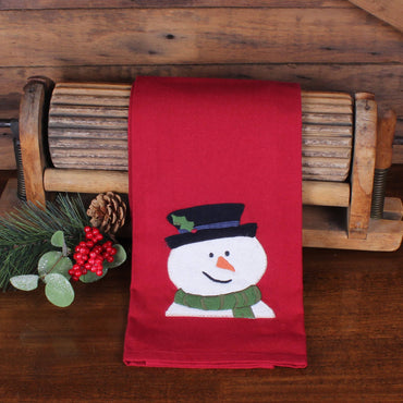 Flurry the Snowman Towel Set of 2 ET702030 - Interiors by Elizabeth
