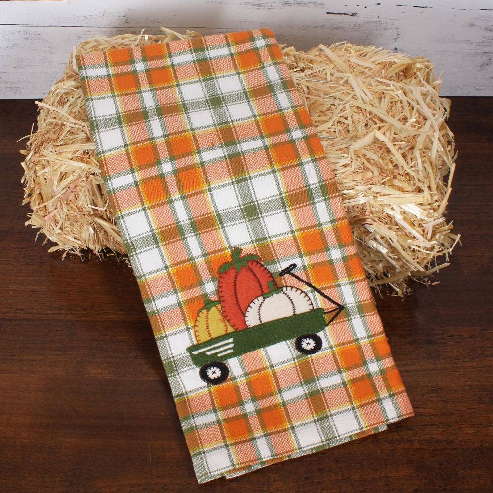 Wagon oPumpkins Towel  Set of 2 ET810529
