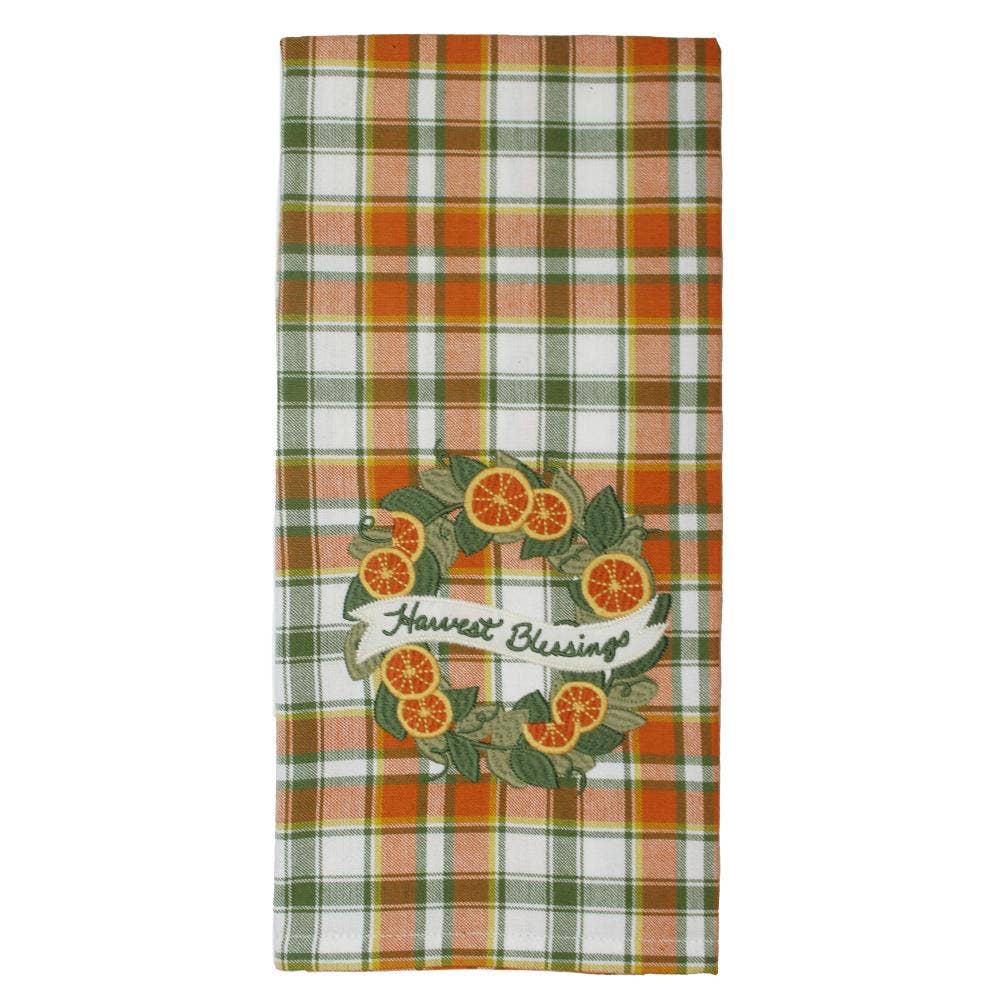 Fall Harvest Wreath Towel  Set of 2 ET810539
