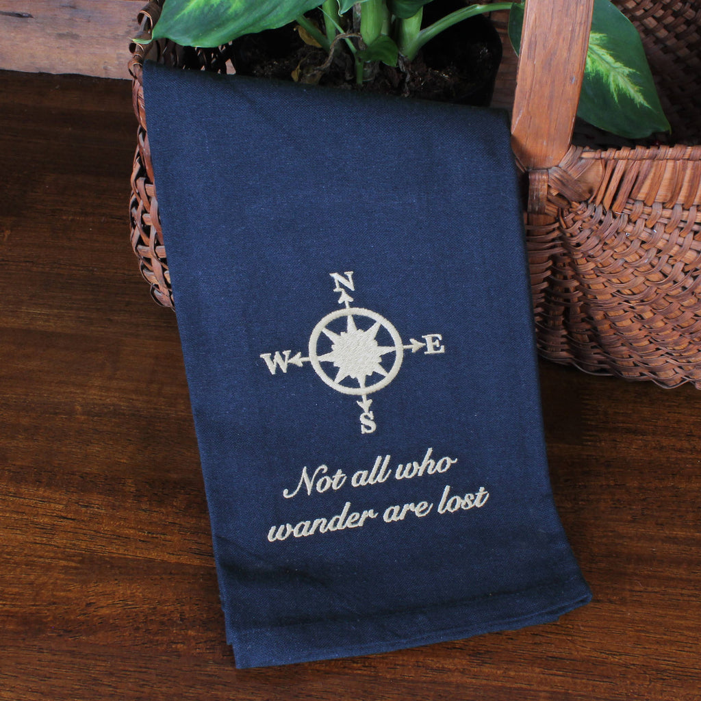Compass Wander Towel ET150103 - Interiors by Elizabeth