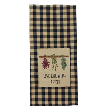 Live with Spice Towel- Set of Two - Home Collections by Raghu