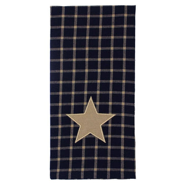 Black and Tan Star Towel  Set of 2 ET235011