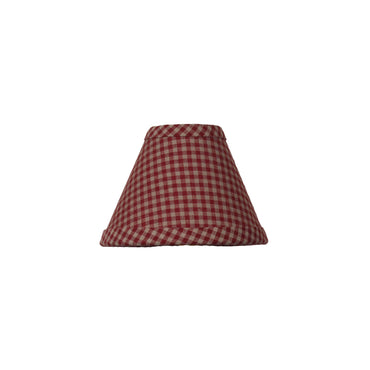 Newbury Gingham Barn Red 6 In Shade - Home Collections by Raghu