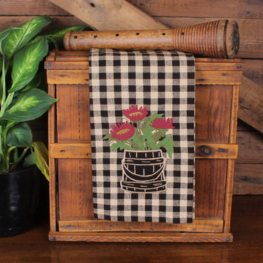 Flowers in Firkin Towel ET103050 - Interiors by Elizabeth