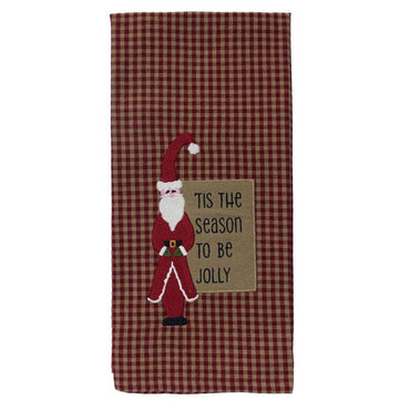 Tis the Season Santa Towel  Set of 2 ET220027