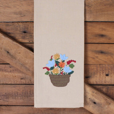 Floral Basket Towel ET250130 - Interiors by Elizabeth