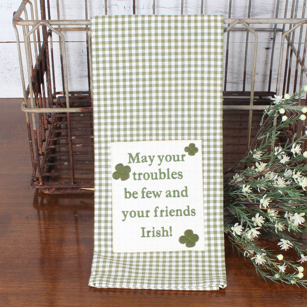 May Troubles be few Towel ET000151 - Interiors by Elizabeth