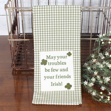 May Troubles be few Towel ET000151 - Interiors by Elizabeth