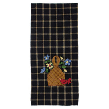 Red Bird Basket Towel  Set of 2 ET473201