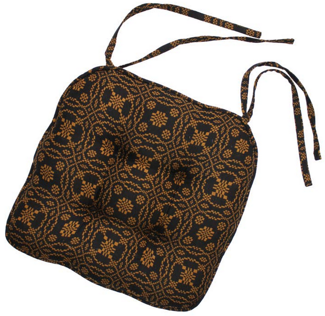 Lover's Knot Jacquard Chair Pad CP130011 - Interiors by Elizabeth