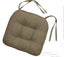York Ticking Black Chair Pad - Home Collections by Raghu