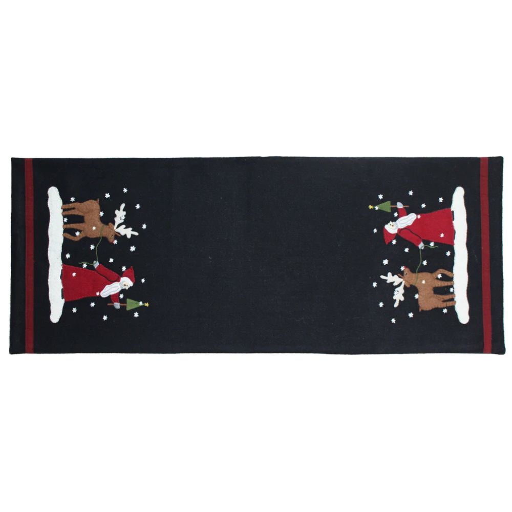 Christmas Friends Black Table Runner TRGD0367