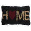 Home Hooked Pillow 8x12  Black PL573511