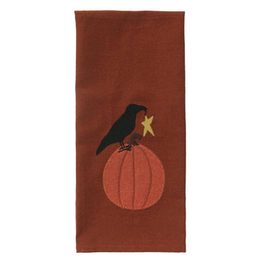 Crow on Pumpkin Towel  Set of 2 ET840011