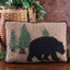 Black Bear Hooked 14x20 Pillow PL140104