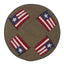 Flag Day Candle Mat Set of 2 CM620345