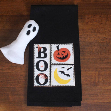 Halloween Sampler Towel  Set of 2 ET840013