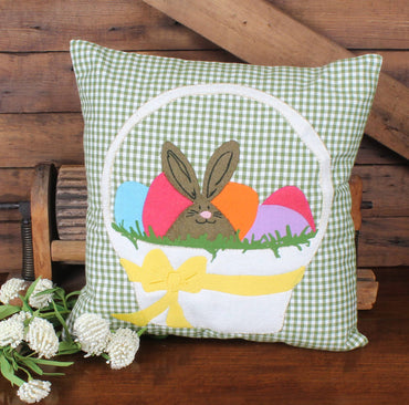 Easter Basket Pillow 14 In PL000082 - Interiors by Elizabeth