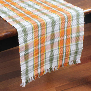 Fall Harvest Plaid Table Runner TR810009