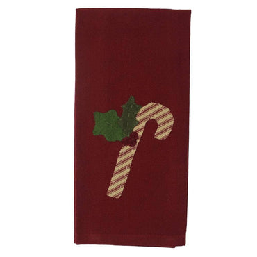 Ticking Candycane Towel  Set of 2 ET220025