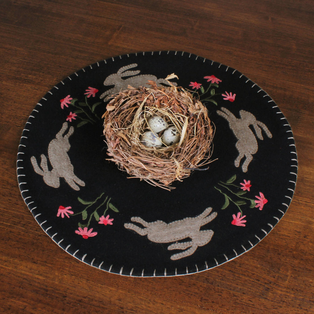 Primitive Bunny Candle Mat CM000083 - Interiors by Elizabeth