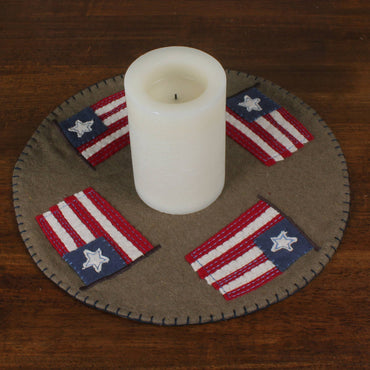 Flag Day Candle Mat CM620345 - Interiors by Elizabeth