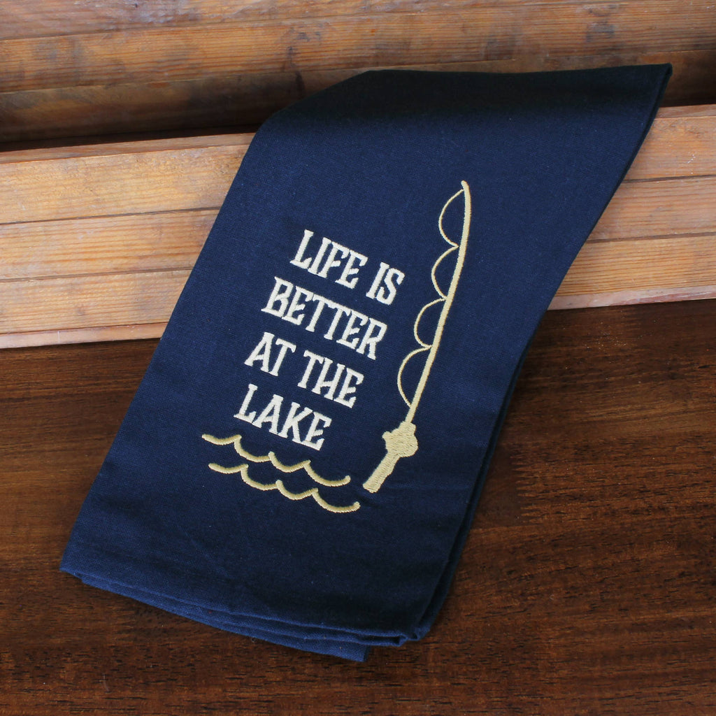 Life Better on Lake Towel ET150107 - Interiors by Elizabeth