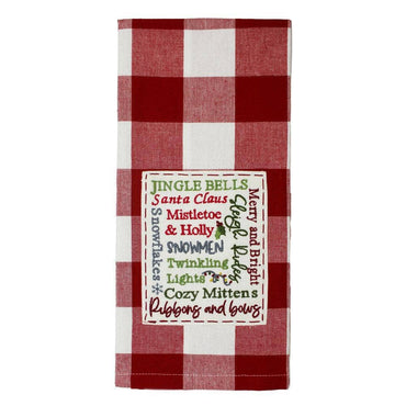 Christmas Season Words Towel  Set of 2 ET770027