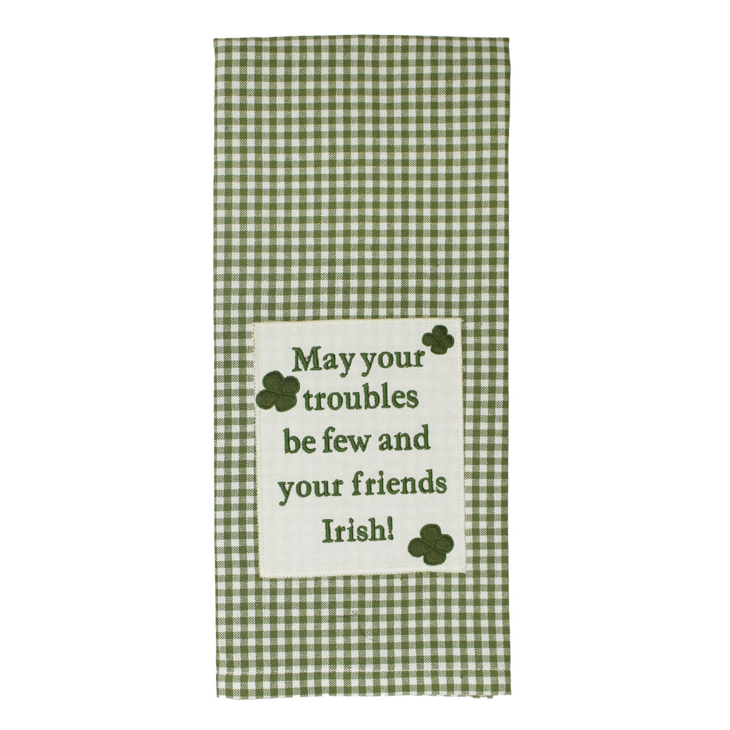 May Troubles be few Towel- Set of Two - Home Collections by Raghu