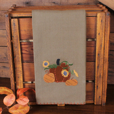 Sunflowers & Pumpkins Towel Set of 2 ET830054 - Interiors by Elizabeth