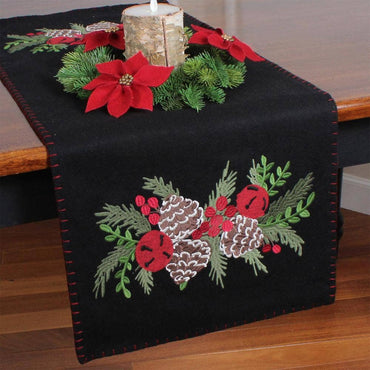 Pinecones and Bells Table Runner TR724611