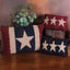 Three Star hooked Pillow 8x12 Navy PL572014