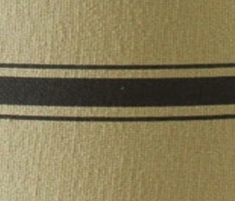 Grain Sack Stripe Oat - Black Lampshade 0D164011