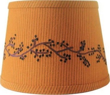 Primitive Ticking Mustard Mustard Lampshade  - Interiors by Elizabeth