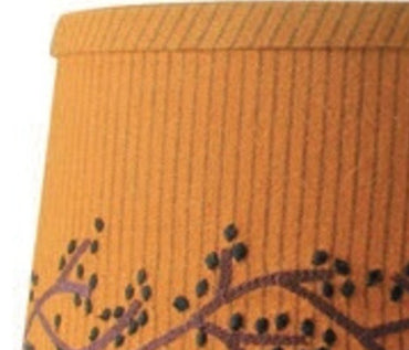 Primitive Ticking Mustard Mustard Lampshade 0D236204E