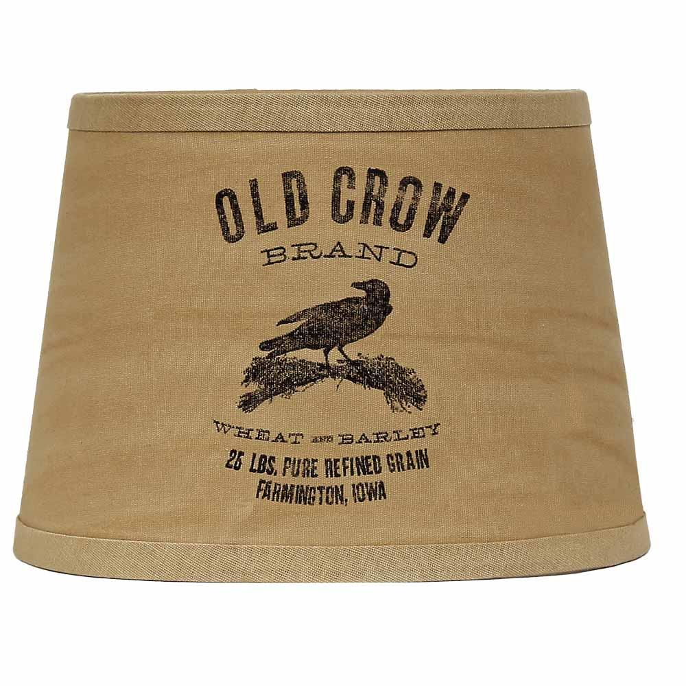 Tea Dyed Old Crow 10" Lampshade - Interiors by Elizabeth