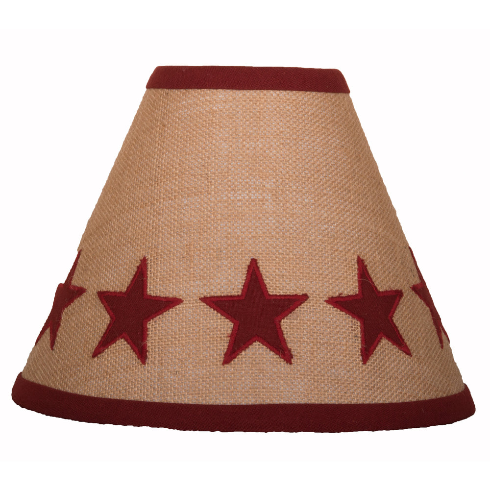 Heritage House Star Lampshade 10 In Barn red
